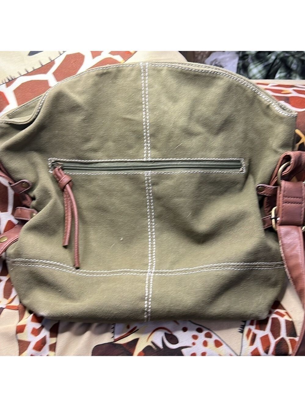 Haynes Eagle Crossbody Bag, 16” Across, 13”T, 6.5” Wide, heavy Cotton Canvas, T5